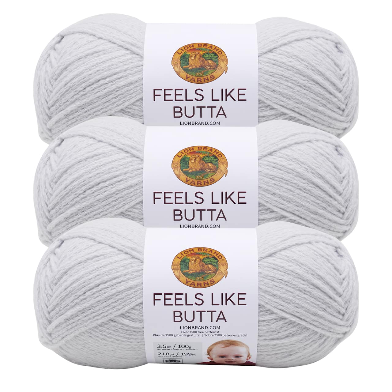 3 Pack Lion Brand® Feels Like Butta® Solid Yarn